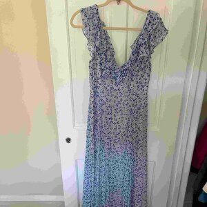 Sachin Babi Blue Floral Dress